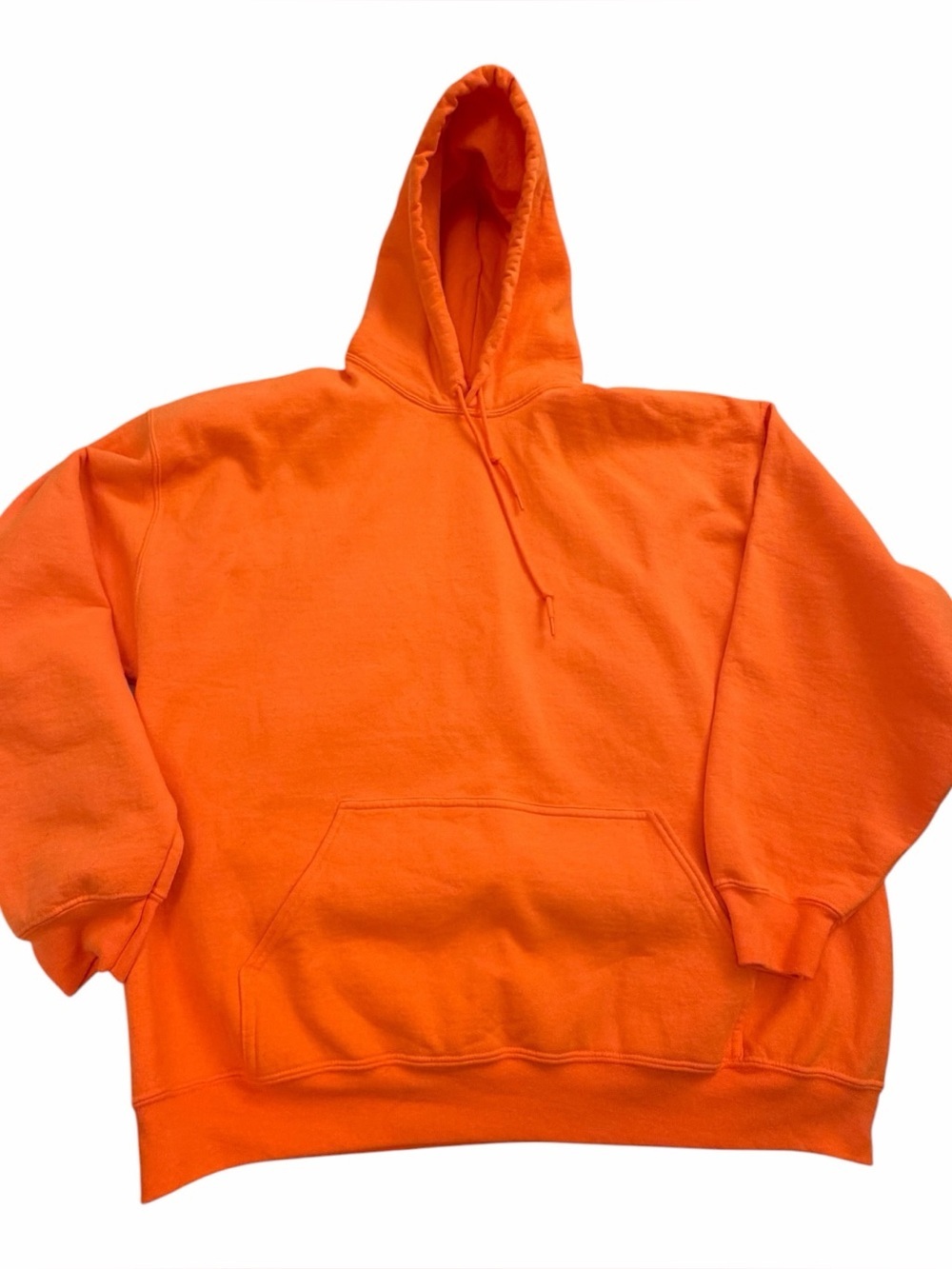 Gildan Bright Orange Pullover Hoodie - Classic Kangaroo Pocket-Size 2XL